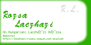 rozsa laczhazi business card